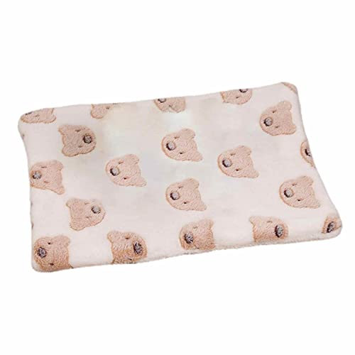 NSXIN Katzendecken für Hauskatzen Waschbar Hundedecke Flauschiges Katzenkissen, Gemütliche Beruhigende Katzendecke Bettmatte für Katze Kleine Hunde (50x60cm,Gelb)
