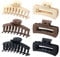 Cinaci 6 Pack Plastic Hair Claws for Women Girls Medium Large Big Strong Hold Matte Hair Clips Barrettes Clamps for Girls Thick Long Thin Fine Hair