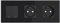 PULSAR Wechselschalter Doppelt mit Steckdose Schwarz Glas 3-Fach, Serienschalter und Schuko-Steckdose mit Kindersicherung Unterputz 16A 228 x 86mm