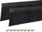 sourcing map 2 cepillos de puerta de barrido inferior en forma de H con cepillo de nailon de 100 mm para el hogar, industrial (1000 mm de largo x 125 mm de ancho, negro)
