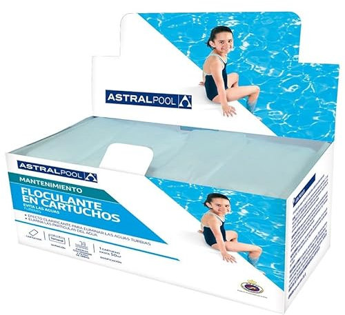 Floculante sólido en saquitos AstralPool - Contiene 8 saquitos con Tableta de 125 g.