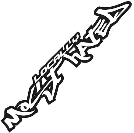 Auto Aufkleber Locally Most Hated Schriftzug Glanz Schwarz Sticker Autotuning Sticker Car Decal Frontscheibe Heckscheibe Karosserie Wanted (Glanz Schwarz)