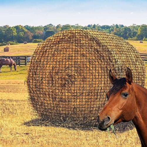 Bolsa de heno para caballos, alimentador de malla, malla de heno, malla para ganado y caballos, bolsa heno para cordero, estante para heno para caballos, bolsa de malla para alimentación caballos,S