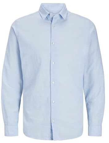 JJEBREEZE skjorta LS SN PLS, Chambray Blue, 6XL