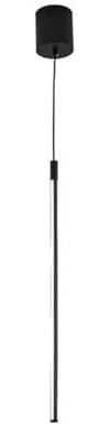 Modern Pendelleuchte Modern Line Long Strip Kronleuchter Minimalistische Aluminium Pendelleuchte Schwarzer schmaler Streifen LED Hängelampe for Schlafzimmer Nachttisch neutrale Lichter(Warm Light,60cm