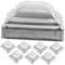 jojofuny 20pcs Post Cap Fence Post Covers Fence Post Toppers Fence Post Cover Cap Column Wraps for Porch Fence Post Finials Decks Dock Post Covers