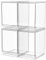 A-LuGei 4 Stücke 𝗚𝗿𝗼ß 𝗩𝗲𝗿𝘁𝗶𝗸𝗮𝗹𝗲 Schubladen Organizer Schminktisch, Stapelbar Make up Organizer Schublade Kosmetik, Schubladenbox mit Deckel für Badezimmer Schrank Küchen Kühlschrank