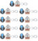 ODJTTIG 9-teiliges Potentiometer-Metall-Linear-Rotationsset B1k 2k 5k 10k 20k 50k 100k 500k 1m WH148