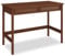 IDIMEX Schreibtisch Rodrigo 110cm breit, kastanienoptik - Bürotisch aus massivem Holz mit 2 geräumigen Schubladen in Rattanoptik - Computertisch mit Stauraum, PC Tisch, Laptoptisch, Arbeitstisch