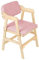 Chaise de salle à manger en bois pour enfants avec plateau - Chaise haute pour bébés et tout-petits - Ergonomique - Facile à nettoyer,Solide,Design Universel-48 * 46 * 78cm-Rose