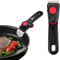 NJCXOLA Manico per Pentole, Maniglia Rimovibile per Pentola Universale, Maniglie Anti Scottatura per Padella, Wok, Casseruola, manico rimovibile con inserti in silicone per padelle antiaderenti