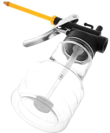Transparente Hochdruck Ölpumpe aus Kunststoff 250ml für Autoöl | Leichtes 250-ml Design, Technische Kunststoffe, für Kfz Öl und Werkstatt, Handlich im Einsatz