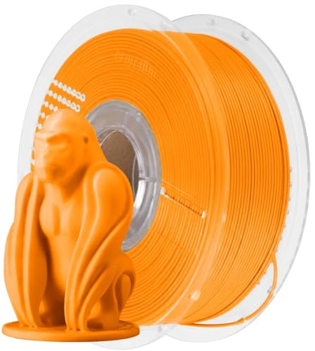AzureFilm Original PLA Filament für 3D-Drucker 1,75 mm – 1 kg Spule – Einfach zu drucken – Hohe Präzision – Glatte Oberfläche – ideal für Prototypen (Neonorange, 1 kg)