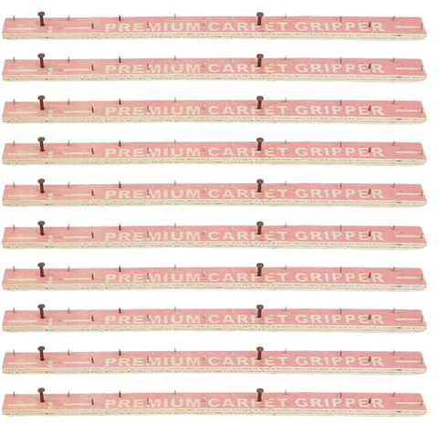 SUPERFINDINGS 10 Pièces Bandes de Clous pour Moquette 30 7x2 cm Bandes Cloutées en Bois pour Cadre de Tufting Bande de Clouage en Contreplaqué Bande à Clous pour Tufting pour sous Plancher Escaliers