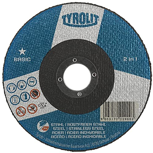 Tyrolit 41 Trennscheibe gerade, Gewebeverbindung, Abmessung 115x2,5x22,23,VE: 25 Stück, 1 Stück, 222997