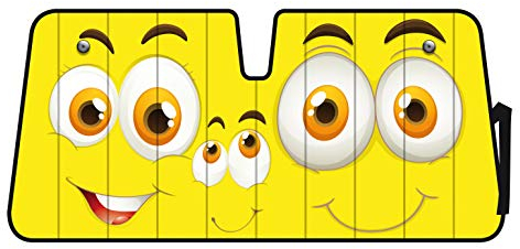 Lampa - Scudo termico per parabrezza - 68x147 cm - Smiles