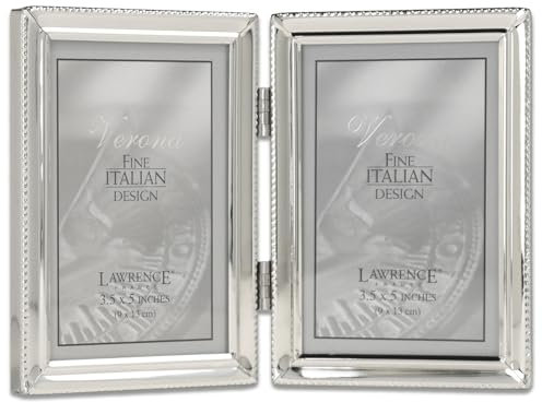 Lawrence Frames 11635D Metallrahmen, 3,5 x 5 Doppelbett, silberfarben