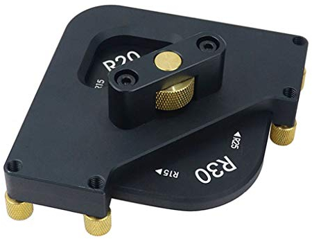 4-in-1 in lega di alluminio Raggio Jig Router Modelli R10 R15 R20 R30, Mezzo Raggio Angolo Rotondo Raggio Quick-jig Router Modello Tavolo