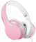 LORELEI X6 Over-Ear Headphones with Microphone, Lightweight Foldable & Portable Stereo Bass Headphones with 1.45M No-Tangle, Wired Headphones for Smartphone Tablet MP3 / 4 (Pearl Pink)