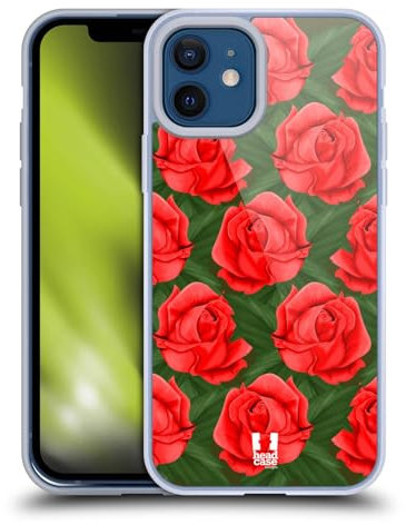 Head Case Designs Modèle Roses Coque en Gel [Protection de Qualité Militaire] Compatible avec Apple iPhone 12 / iPhone 12 Pro Et Compatible avec MagSafe