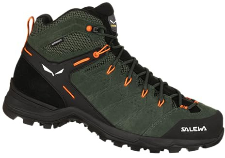 SALEWA, Alp Mate Mid Bottes de Randonnée Hommes, Vert, 39
