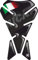 PARASERBATOIO RESINATO ADESIVO EFFETTO 3D, COMPATIBILE CON MOTO DUCATI MONSTER 600 696 1200 620 CORSE BLACK