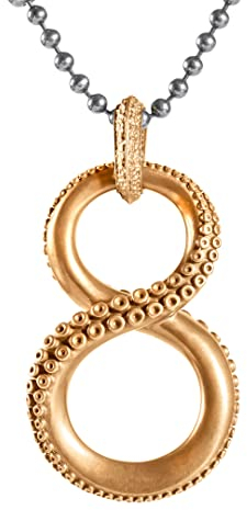 COPPERTIST.WU Oktopus Tentakel Charms Anhänger Halskette Herren Kette Ketten Männer Schmuck Herren Damen Schlüsselbund