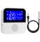 Frunimall WLAN Thermometer Hygrometer Innen,Raumthermometer mit LCD Bildschirm Backlight,Digitales Thermometer Aquarium mit APP,Hygrometer Terrarium für Haus,Büro,Gewächshaus,Aquarium,Lagerhaus