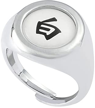 XJruixi Anime N-A-R-U-T Akatsuki Secret Organization Ring 1 Set of 10 Adjustable Size Cosplay Rings Men and Women Trend Gift Jewelry