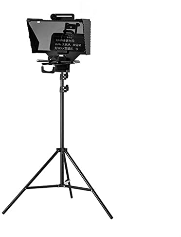 Generic Tragbare Teleprompter verwendet für Video Live Streaming Smartphone Tablet DSLR Kamera Teleprompter Kit Professionelles Tool zum Auffordern der Blogger-Zeilen mit Fernbedienung (Color : M)