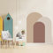 Herfair Boho Dekoration Tapete Selbstklebend Halbkreis Geometrisch Bögen Wandaufkleber Wanddekorationen für Kinderzimmer Babyzimmer Spielzimmer Mädchen Junge (#1)