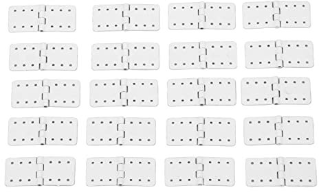 HEITIGN Rc Aircraft Plane Hinge Model Aircraft Parts 40pcs Rc Pinned Hinges Remote Control Airplane Plastic Hinge Model Aircraft Wing Parts (Small)