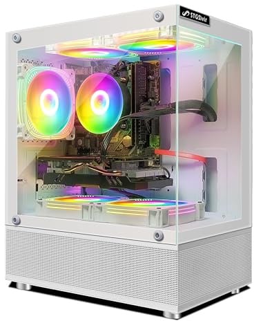 STGSivir PC Gaming Fisso,RX 580 16GB GDDR5,Core i7-6700 fino a 4.0GHz-32GB RAM, 2TB SSD, 600M WiFi, BT 5.0, RGB Fanx5, Windows10 H64