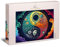 Ulmer Puzzleschmiede - 1000 Teile Puzzle „Quell und Gleichgewicht“ - Detailreiches Yin Yang Symbol mit kosmischen Elementen und farbintensiven Effekten - Puzzle-Qualität Made in Germany
