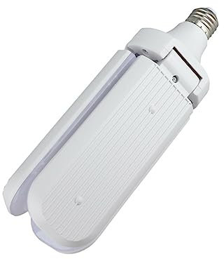 HOMSFOU 3 Bombilla Ventilador Bombilla Para Garaje Luz Led Plegable Luces Del Sótano Luz De Garaje Luz De Ventilador Plegable Bombilla Del Ventilador Luz De Techo E27 Ajustable