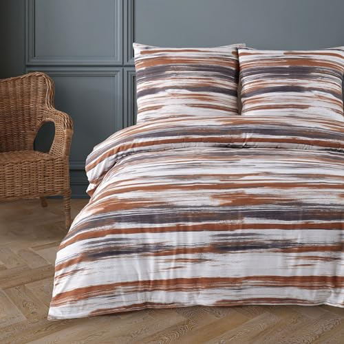 Buymax® Bettwäsche 135x200 80% Baumwolle, 20% Polyester 4-Teilig Bettbezug - Bettwäsche-Set 135 x 200cm mit 2 mal Kissenbezüge 80x80cm, ÖKO-TEX Baumwollmischung-Bettdeckenbezug mit Reißverschluss