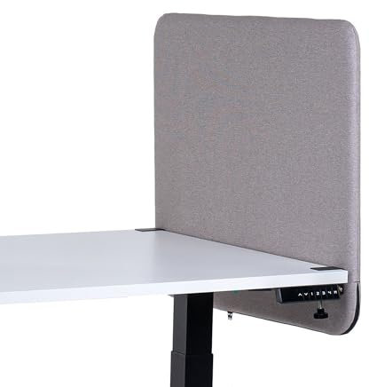 FIX 2 PLACE Akustik Trennwand & Sichtschutz für Büros 80x65cm Almond Beige, Trennwand zur Lärmreduzierung und Privatsphäre Schreibtisch Trennwand Schallschutz, Leicht zu Montieren