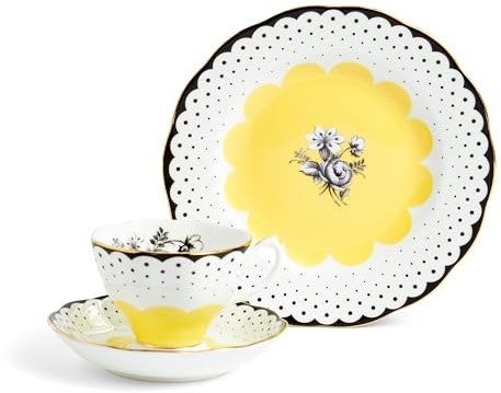 Royal Albert 1072629 TeaSet, Fine Bone China, 100 Years Teacup Saucer, Plate