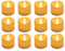 WUNDERHAUS 12 x Battery Tea Lights, Realistic LED Candles with Flickering Effect, Warm White, Ideal Halloween, Christmas & Wedding Decorations, Safe & Flameless, Battery Operated (Included) Pack of 12