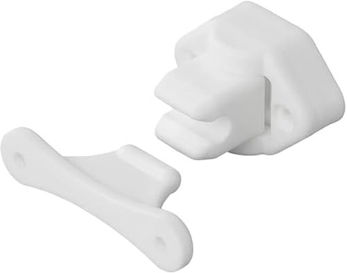blntackle76 Juego de 1, 2, 4, 6 u 8 topes de puerta para caravanas, color blanco, para puerta de campista, puerta de servicio para autocaravana, cerradura de puerta (1 unidad)