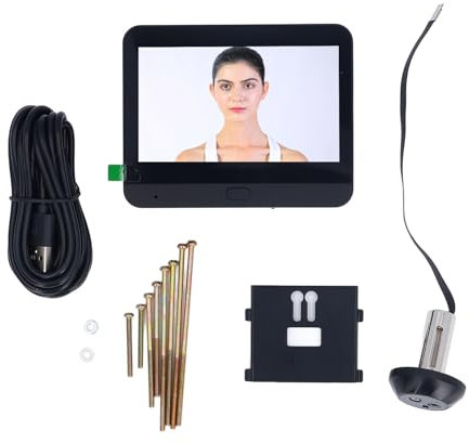 BuyWeek Spioncino Digitale, Spioncino Elettronico Wireless WiFi HD 1080P Telecamera Spioncino con Display da 4,3 Pollici e Visione Notturna IR e Rilevamento Movimento PIR e Grandangolo da 120°