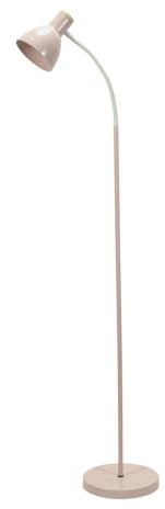 ValueLights | Blush Pink Metal Dome Shade Wooden Base Adjustable Task Reading Light Floor Lamp | Floor Lamps, Home Décor & Improvement Essential