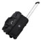 ESHINEDE Reisetasche mit Rollen, Reisetasche mit Rollen, Segeltuch, wasserdicht, faltbar, for Damen und Herren, Sport(Black,S)
