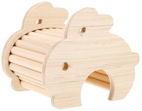 Sosoport Holz Hamster Versteck Lebensräume für Tiere Ostern Hideaway Pet Cage Delicate Design