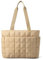 befen Puffer Handtasche Damen Groß Shopper Tasche Tragbare 15.6 Laptop Tote Bag Sporttasche Reisetasche Mit Reißverschluss Trolley-Abdeckung für Arbeit, Reisen, Fitness (Khaki)