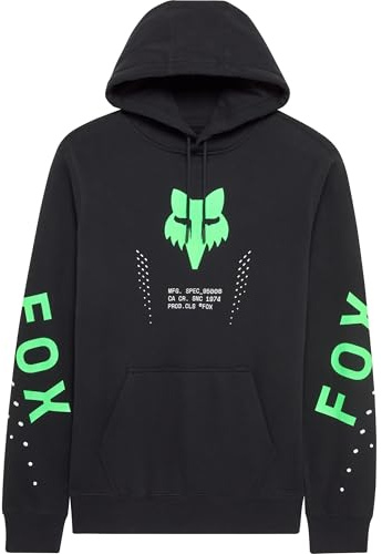 HOODIE FOX SHIELD FLEECE PO BLACK L