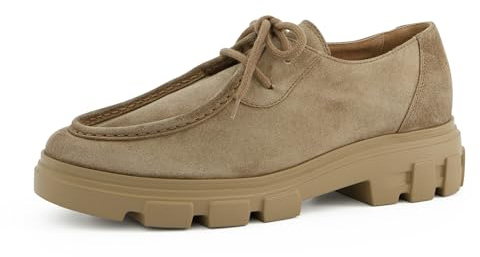 Paul Green Damen Sneaker Low-Top 1183-020 Weite XX-Schmal Schnürung Wildleder BEIGE 020 41 EU