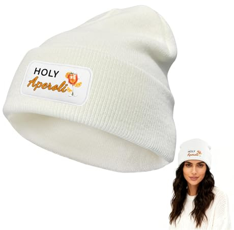 YYSWSAKY Aperol Beanie, Aperol Spritz Mütze, Beanie Strickmütze mit Spruch, Wollmütze, Mütze Winter Herbst mit Druck, Strickmütze Wintermütze Herbst für Herren Junge Mädchen Damen Teenager