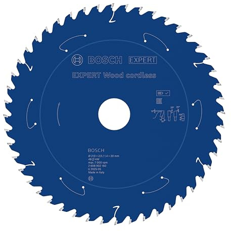 Bosch 1x Expert Wood Cordless Circular Saw Blade for Table Saw | for Softwood, Hardwood, Ø 210 mm, Professional Accessory Table Cordless Circular Saw