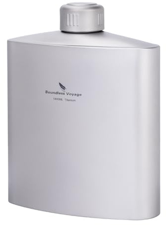 Boundless Voyage Titan Wasserflasche 1.4L Leckdichte Flasche | Trinkflaschen Wasserkanne mit Anti-Rutschkappe Sportgetränke für Outdoor Camping Wandern 3008D